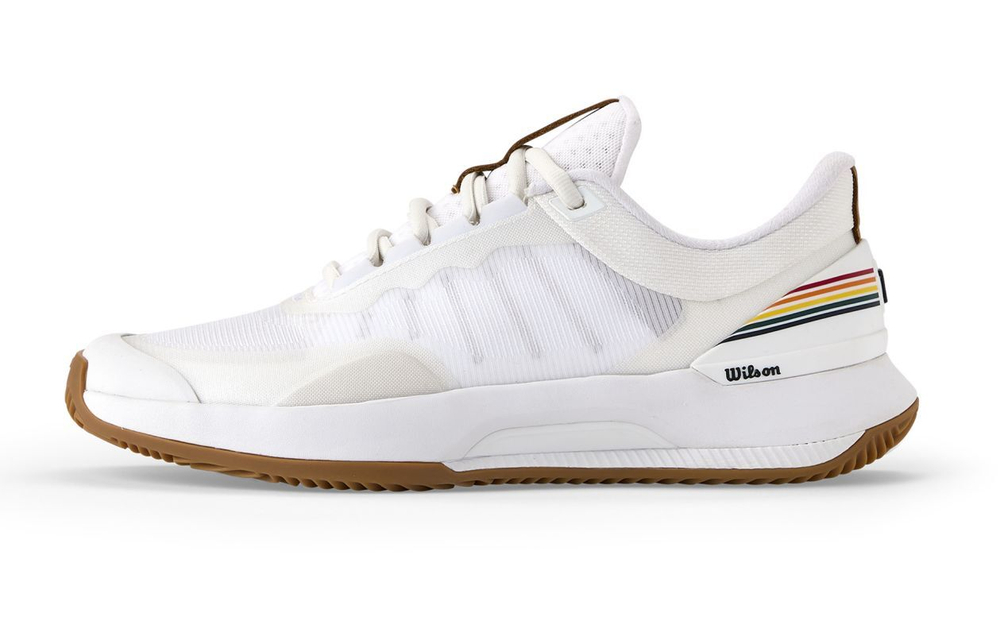 Женские теннисные кроссовки Wilson Intrigue Tour Clay RG - white/bone brown/gum1a - White