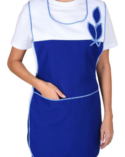 Фартук-сарафан женский "Сириус-Весна" (василек/белый)