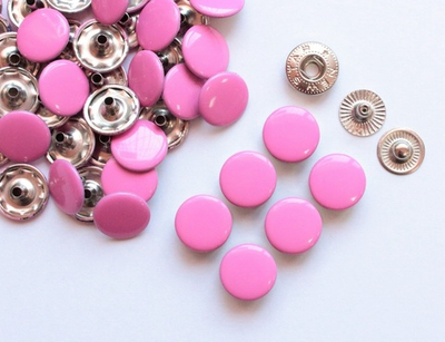 Кнопки Альфа (12,5 мм, уп.10 шт.). Розовая