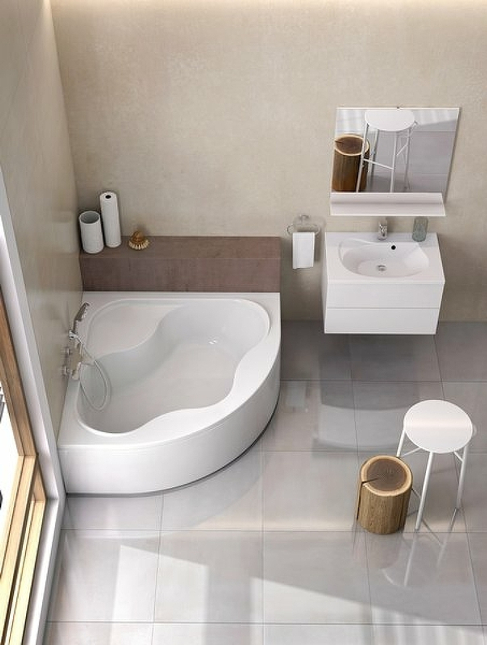 Акриловая ванна Ravak Gentiana 150x150 CG01000000 без гидромассажа