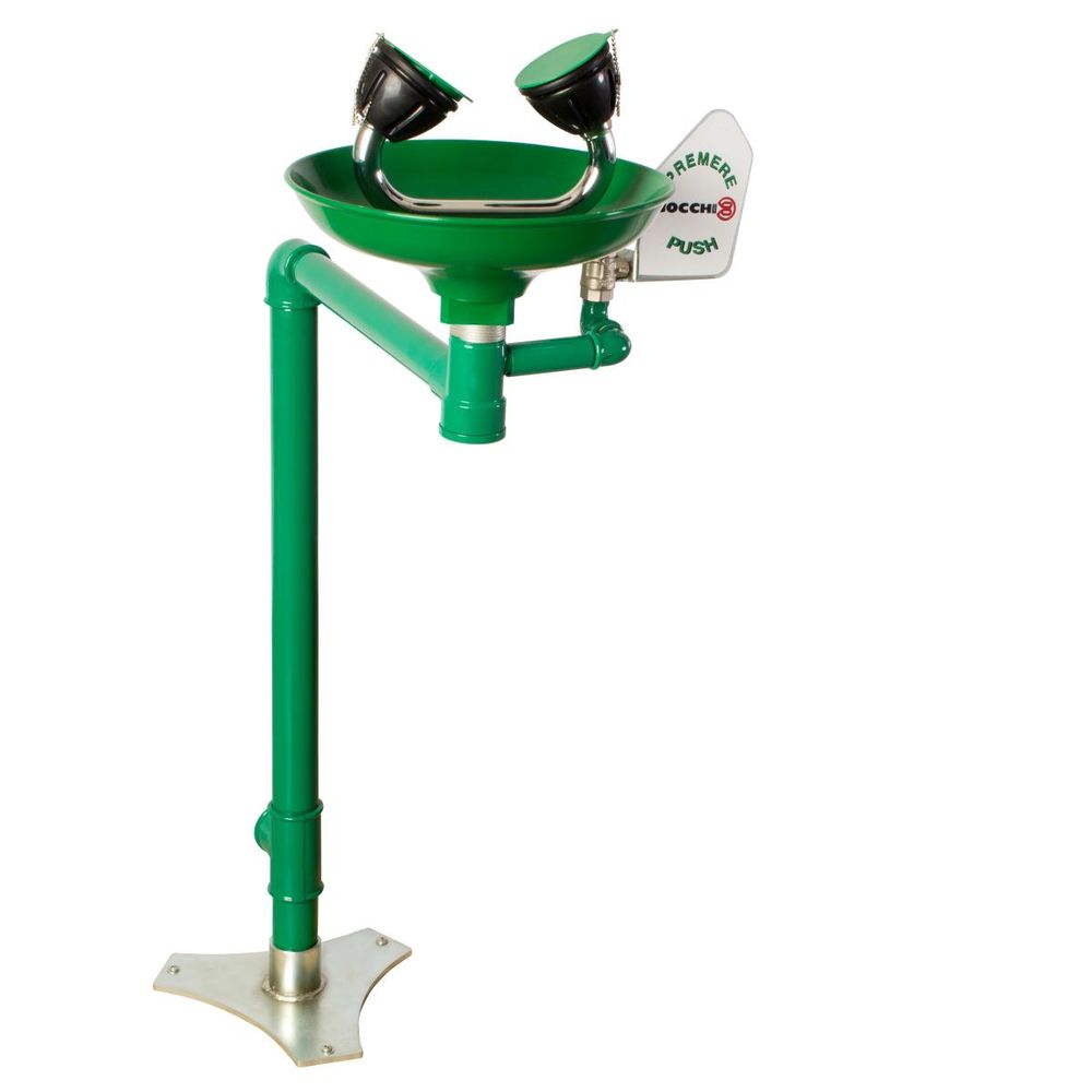 Аварийный фонтан напольный для МГН нерж. сталь BOCCHISF SC330 зеленый