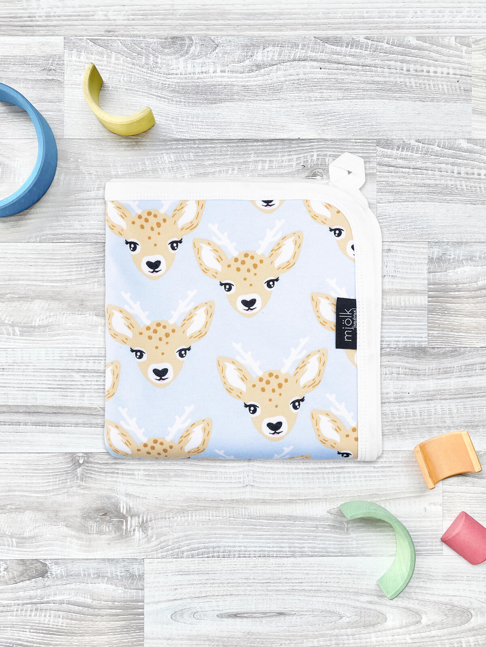 Двусторонний плед Mjölk Оленята NEW, уценка