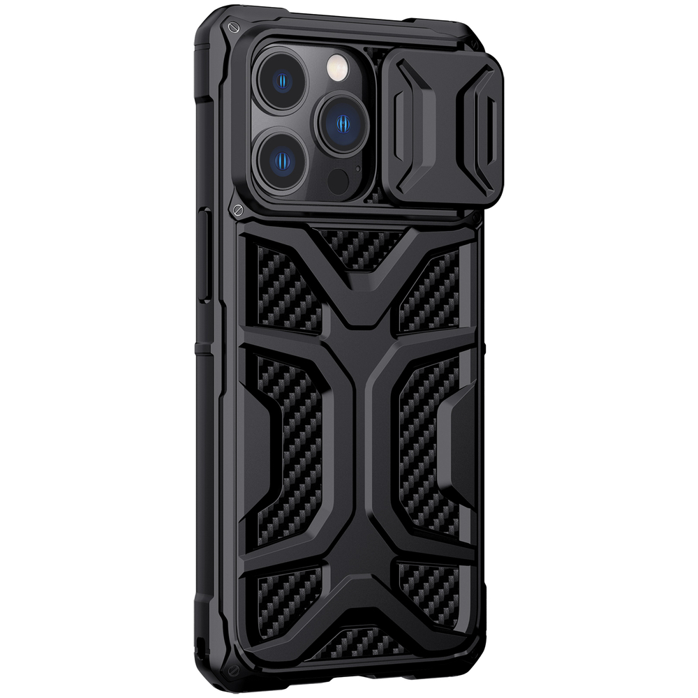 Противоударный чехол от Nillkin с защитной шторкой для камеры на iPhone 13 Pro, серии Adventurer Pro Case