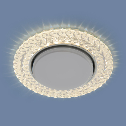 Встраиваемый точечный светильник с LED подсветкой 3027 GX53 CL прозрачный