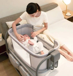 Електрическая приставная кроватка с маятником