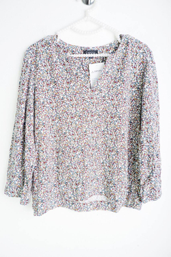 Блузка Caroll в мелкий цветочек, маркировка 40, визуально на 46 размер