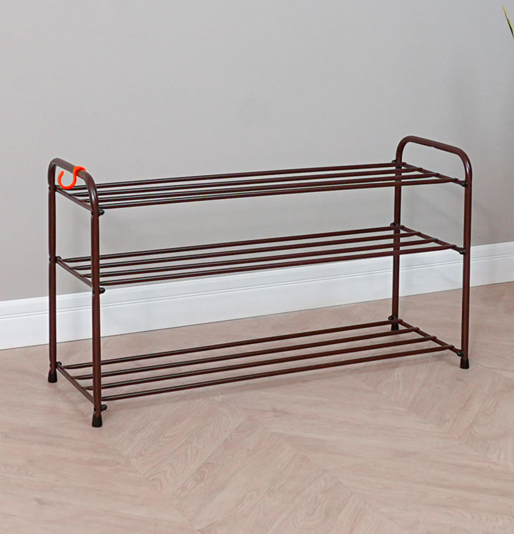 Подставка для обуви "Альфа 33" коричневая