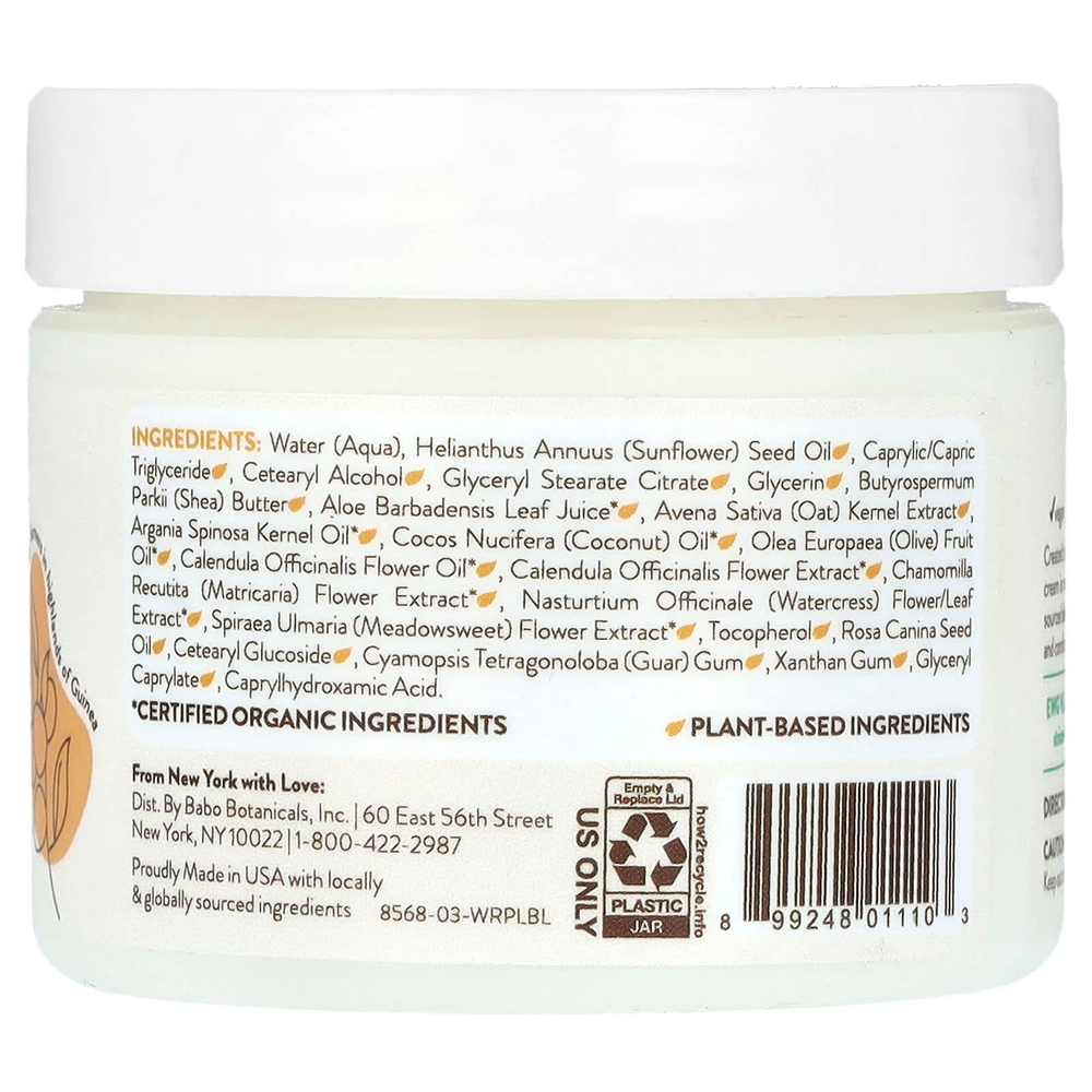 Babo Botanicals, крем для лица для чувствительной кожи Baby Miracle, без отдушки, 57 г (2 унции)