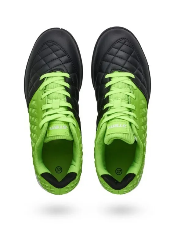 Бутсы футбольные Atemi SD700 INDOOR, синтетическая кожа, цвет салатово-чёрный, размер 44