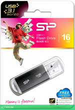 USB Flash-накопитель Silicon-Power Blaze B02 16Gb черный (SP016GBUF3B02V1K)