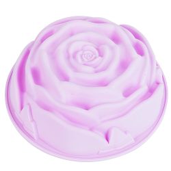 Форма для выпечки "Роза" 23,5*23,5*7,5см (4вида) (силикон)
