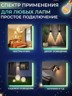 Пульт управления для световых приборов 2 канала, крепление на стену для пульта в комплекте, функция выключения, отмена таймера, дальность 30 м.