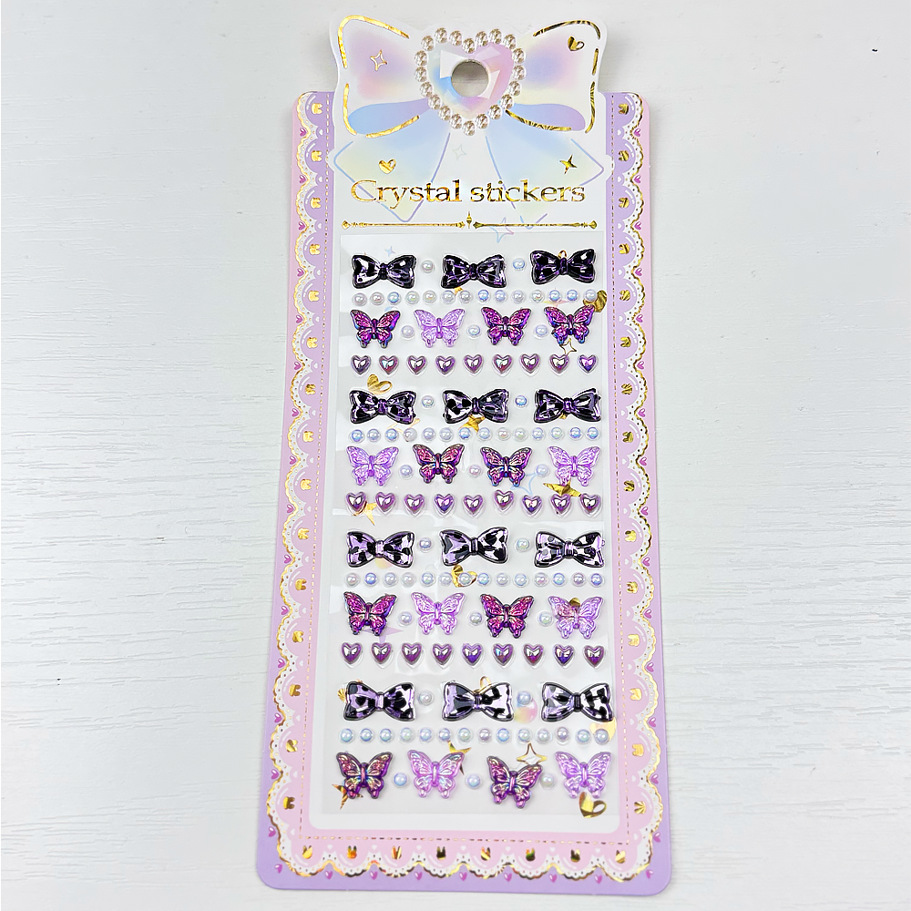 Наклейки Кристал бабочки