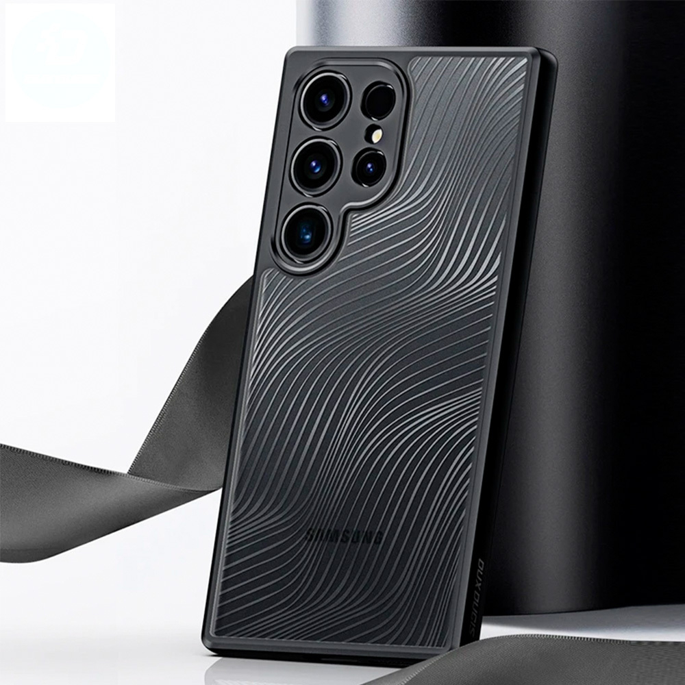 Чехол DUX DUCIS на Samsung Galaxy S24 Ultra акриловый с черным бортом и защитой камеры