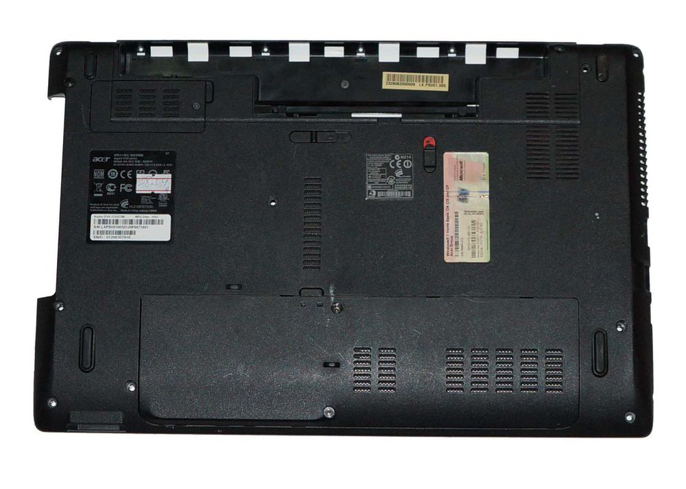 Нижняя часть корпуса, поддон ноутбука Acer Aspire 5551, 5251, 5741, 5742, AP0FO000700 б/у