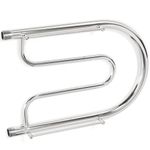 Полотенцесушитель Фокстрот, с полкой, 32х50х1", нерж сталь, с креп, Aquater, ПЛ-1