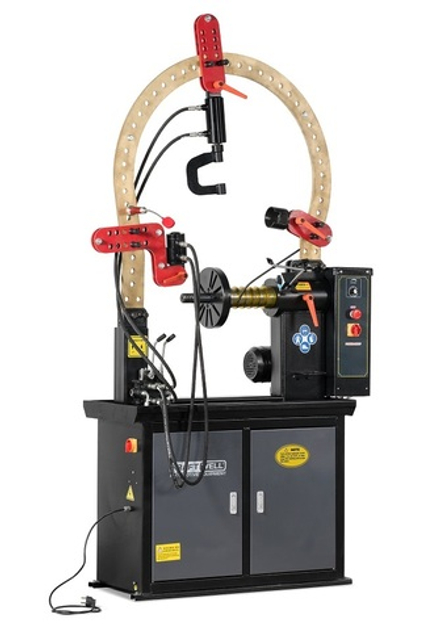 KraftWell KRW-RS28M/220 Станок для правки литых дисков, один цилиндр, ручное вращение 220В