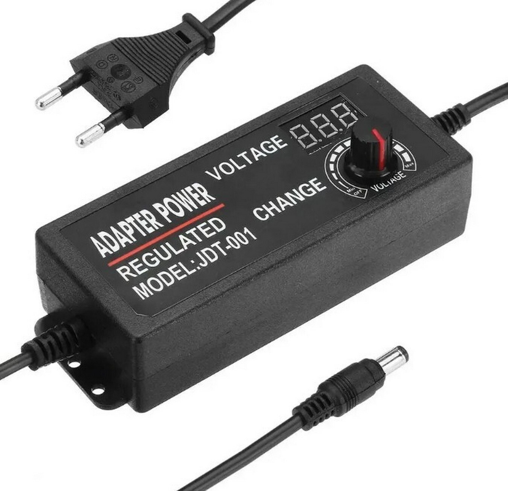 Адаптер регулируемый 3-24v/3A JNT-2403000 штекер 5.5мм.