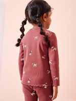 Лонгслив для девочки Next 168-412, Бордовый