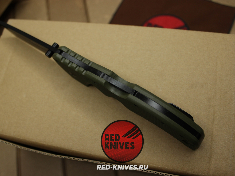 Нож Cold Steel Recon 1 Clip G10 (V2024) - зеленая рук., черный клинок RK/Н83