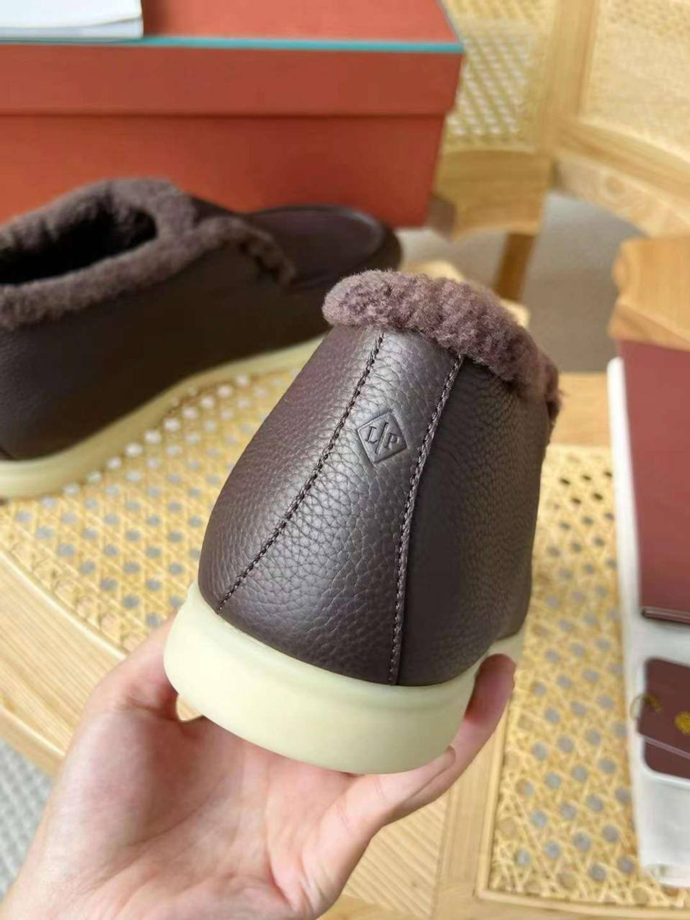 Высокие лоферы Loro Piana