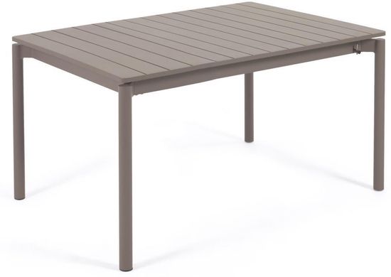 Раздвижной алюминиевый садовый стол Zaltana с коричневой матовой отделкой 140 (200) x 90 см La Forma Испания 