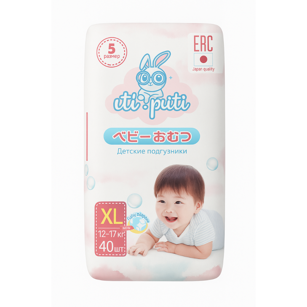Подгузники детские UTI-PUTI XL-40 шт