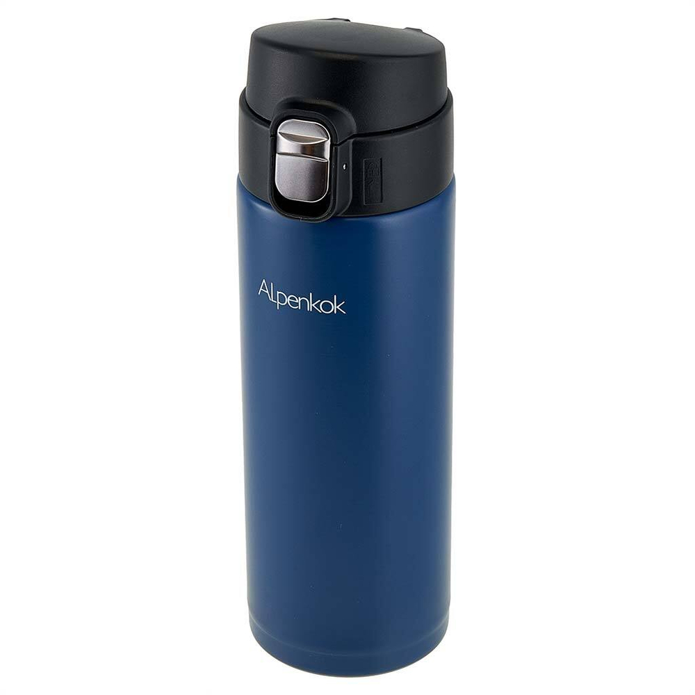 Термокружка вакуумная 380 мл ALPENKOK AK-04812A синяя
