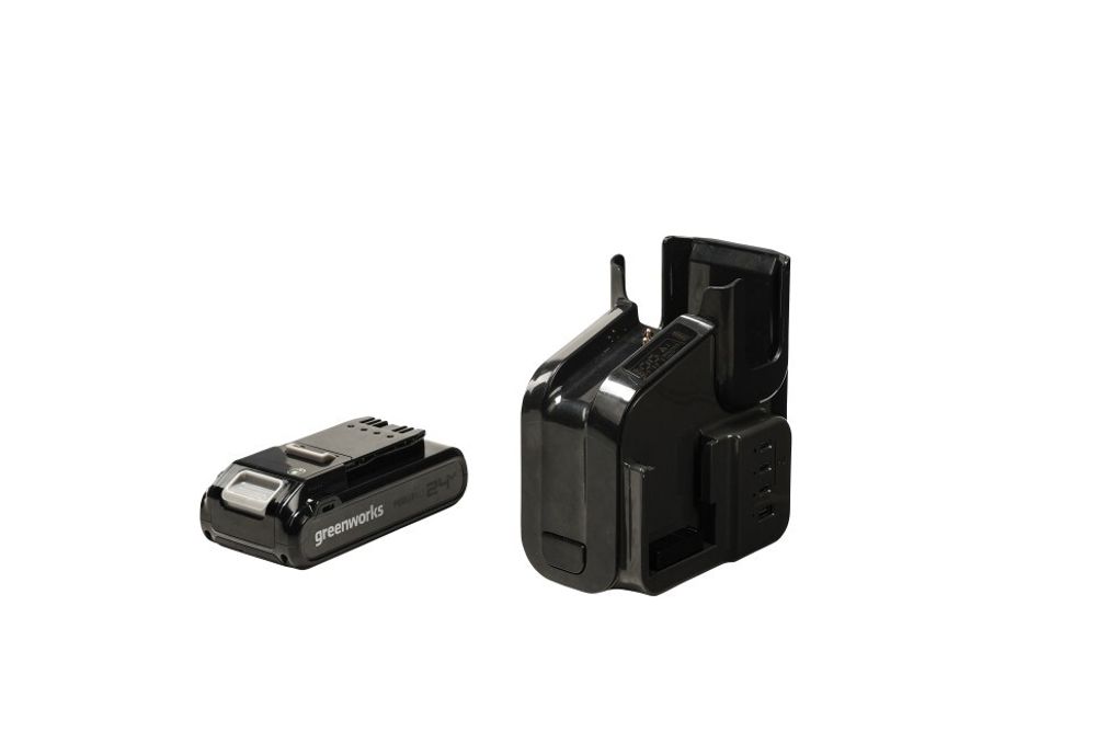 Пылесос беспроводной вертикальный аккумуляторный Greenworks 24В G24SVK4 с АКБ 4 А*ч и ЗУ, Арт. 4700607UB