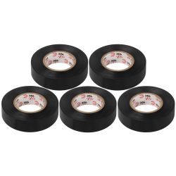 Набор изолент ЭРА SET5-1925BLACK ПВХ 5 шт черная 19мм х 25м