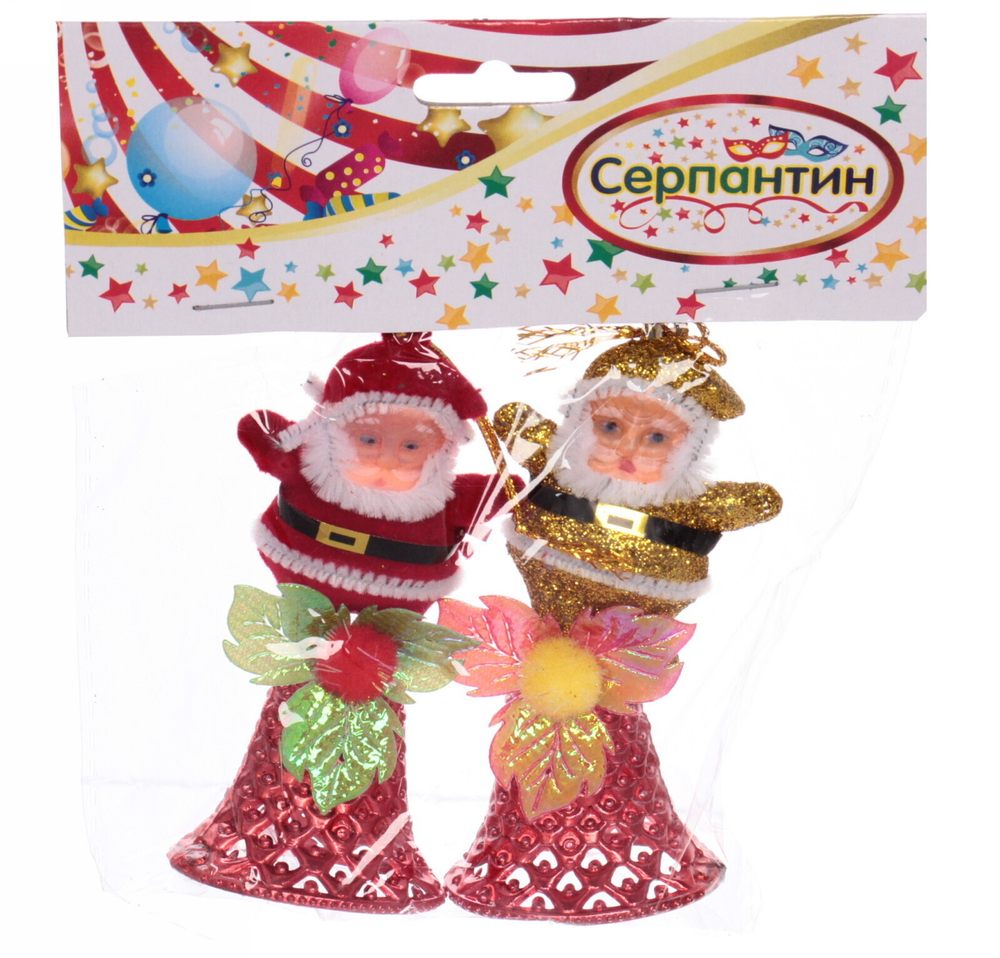 Набор украшений «Звонкие дедушки» (набор 2 шт), 4,5 см