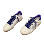 Женские Golden Goose Ball Star LTD in Beige Leather with Clear Star and Blue Heel Tab