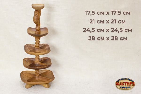 Деревянные этажерки в сервировке стола: стильное и функциональное решение