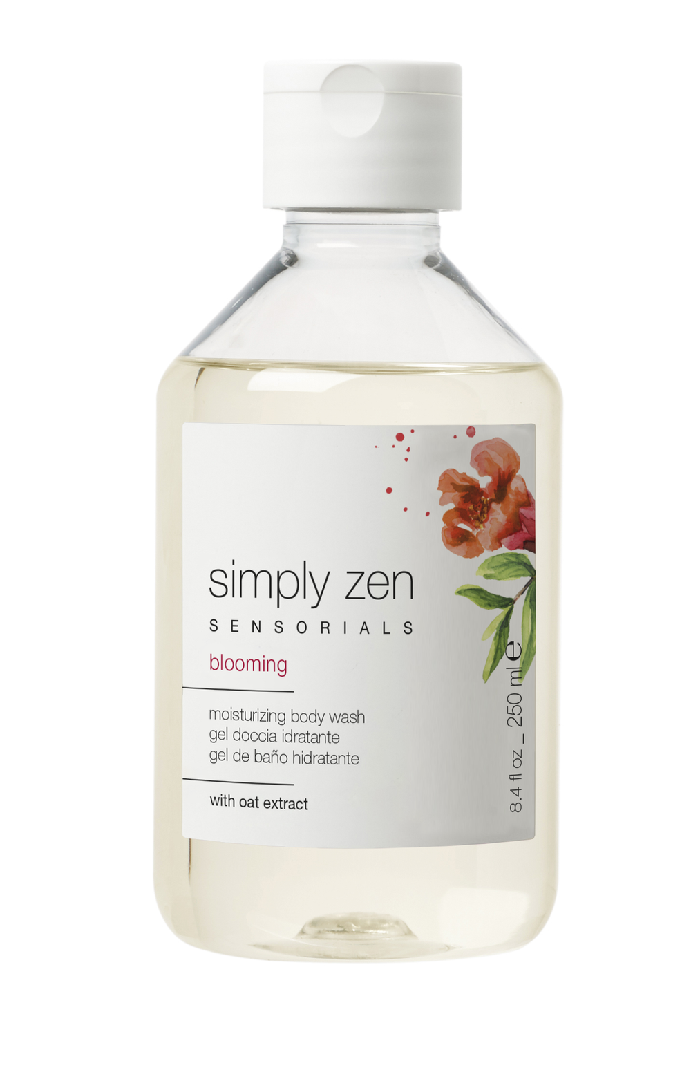 Simply Zen Blooming body wash / гель для душа (свежий гранат, цветки апельсина, древестные и амбровые ноты) 250мл
