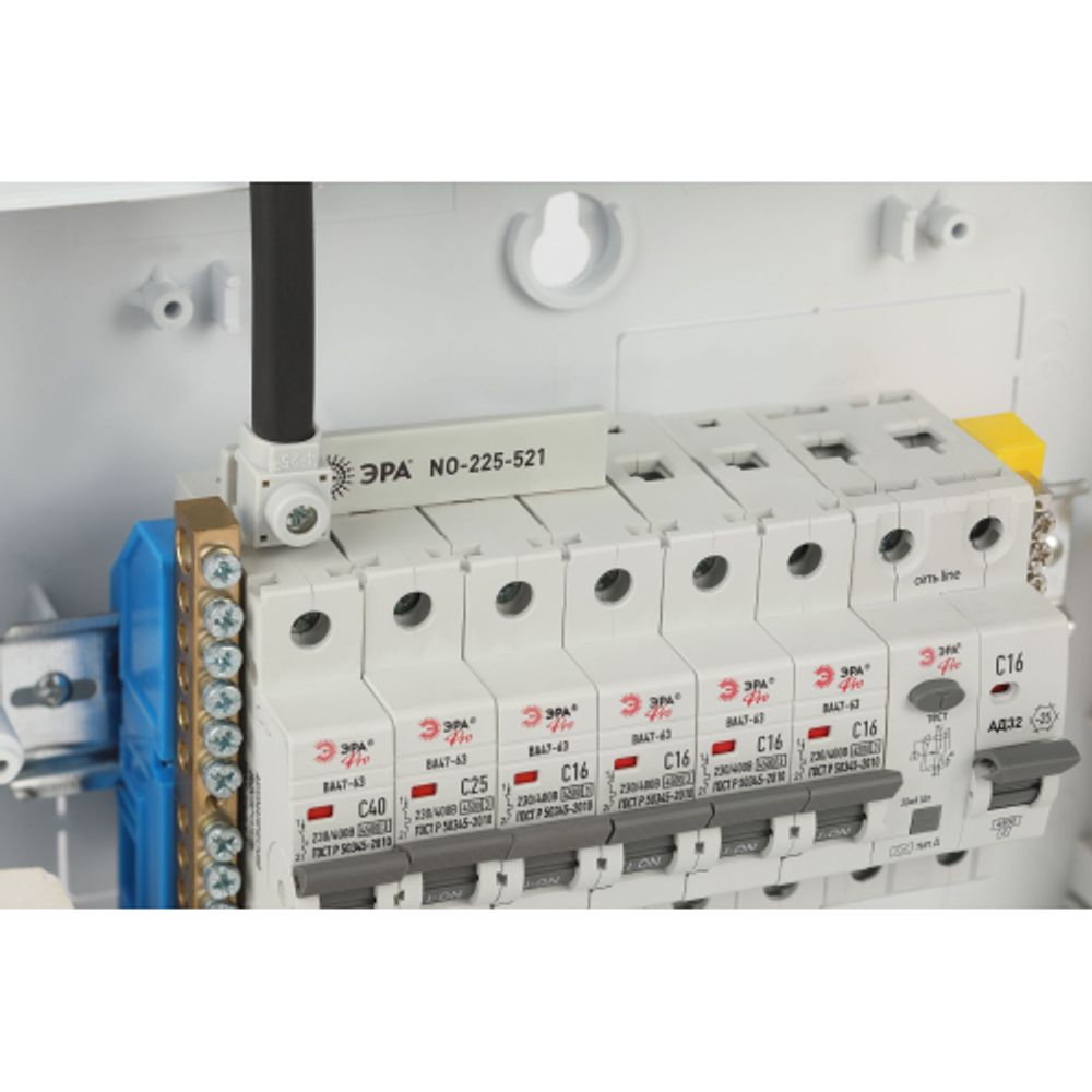 Шина соединительная ЭРА NO-225-521 компактная L фазная PIN штырь 1Р 63А 4 модуля ЭРА упаковка 4 штуки | Шины соединительные и аксессуары