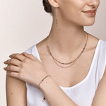 Колье Coeur de Lion Rose Gold Lilac 5073/10-0829 цвет розовый, золотой
