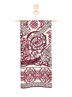 Шаль «Русское сердце», 100% шерсть