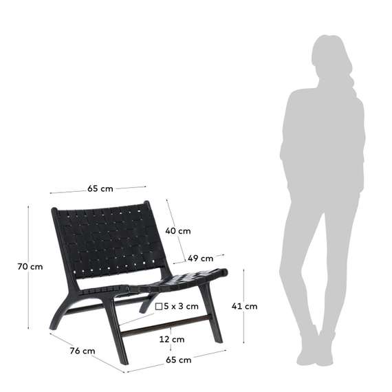Кресло Calixta черное