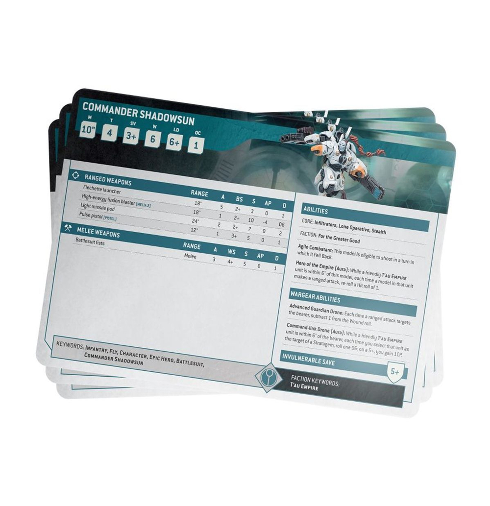 Index Cards: Tau Empire на английском языке