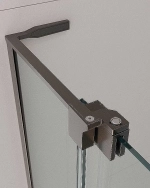 Душевой уголок Cezares Slider 110x110 A-2-100/110-C-GM стекло прозрачное/профиль матовая оружейная сталь