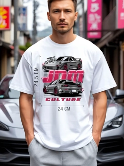 Футболка мужская y2k с принтом машиной