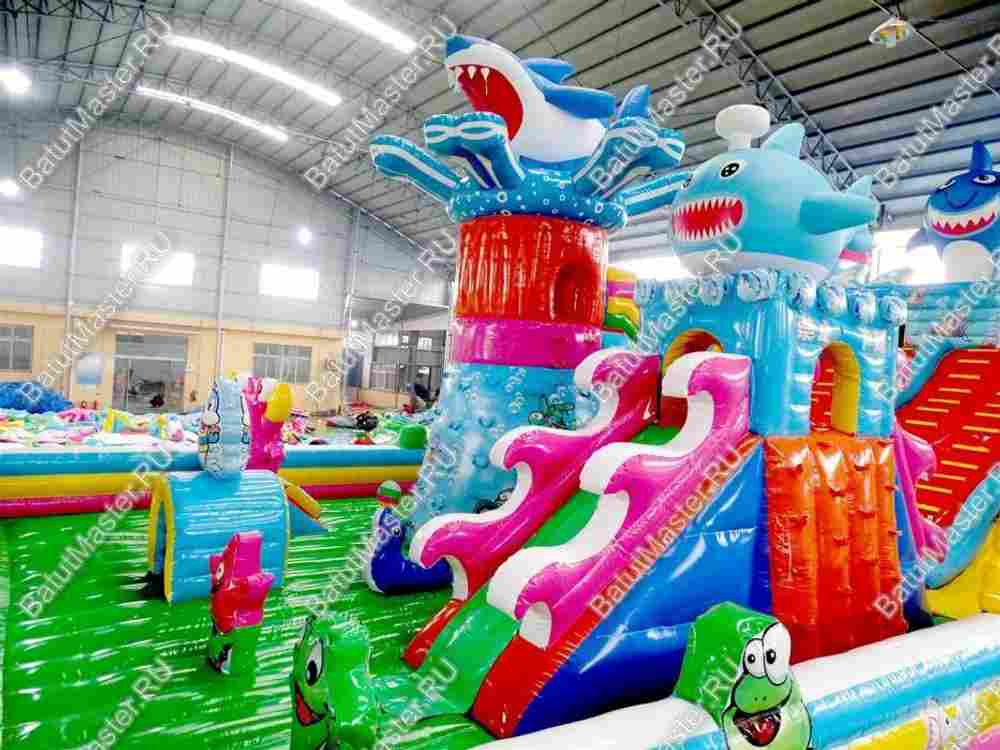 Коммерческий надувной батут "На морском дне" 16*9*7 м