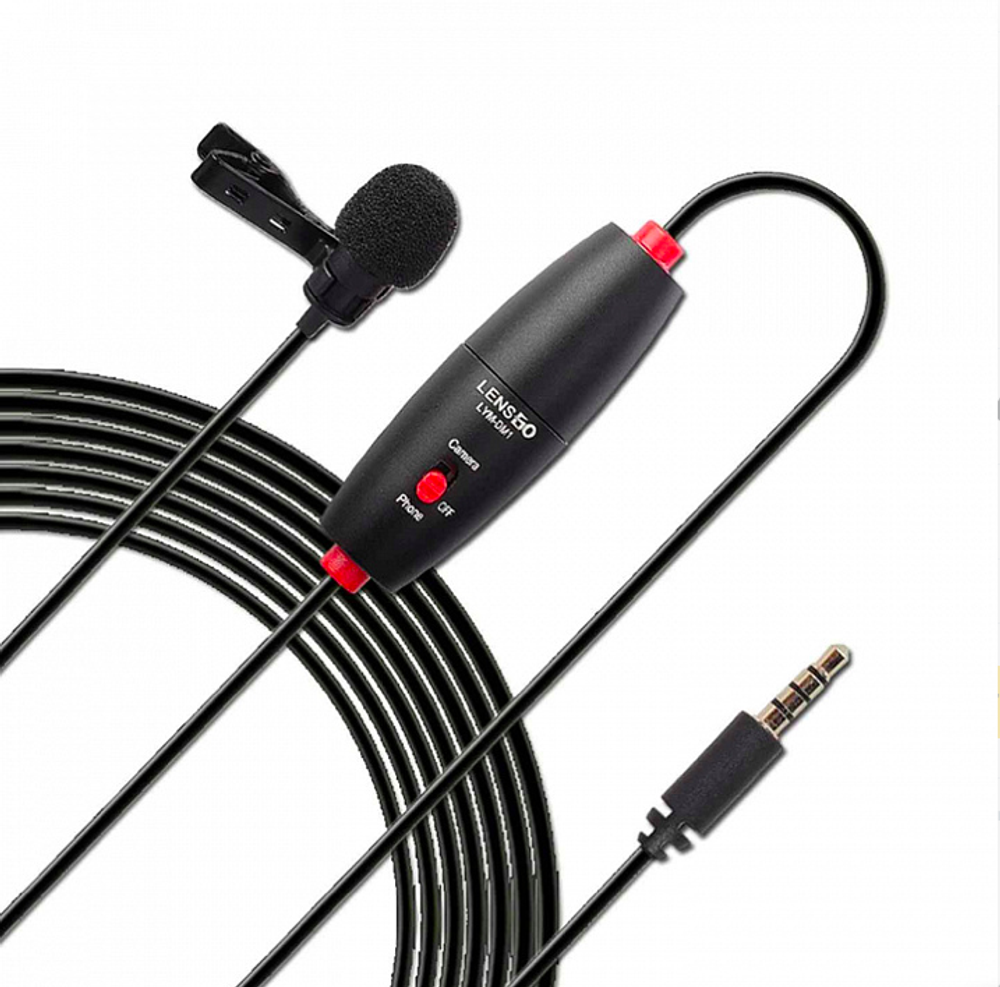 Проводной петличный микрофон LENSGO DM1