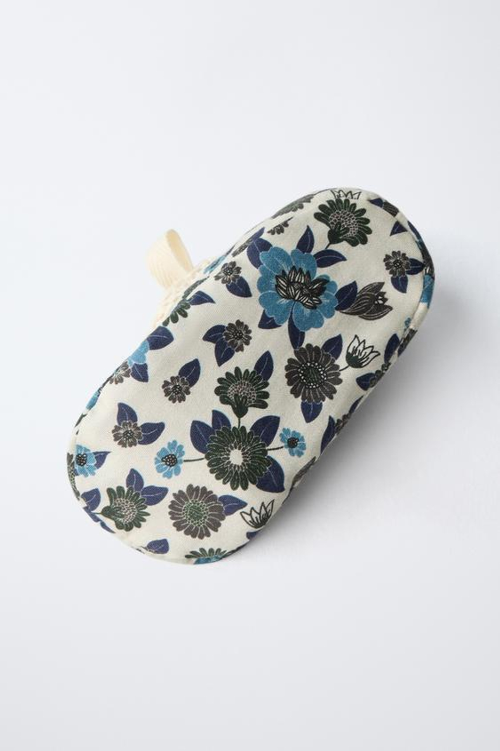 ZARA БАЛЕТКИ С БАНТОМ И ЦВЕТАМИ, НЕБЕЛЕНЫЙ