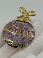 Брошь в виде Ёлочного шара