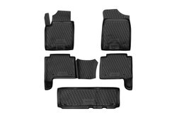 Коврики Standard, в салон NISSAN Patrol, 2010- , 5 шт. (полиуретан, чёрные) Element.CARNIS00039