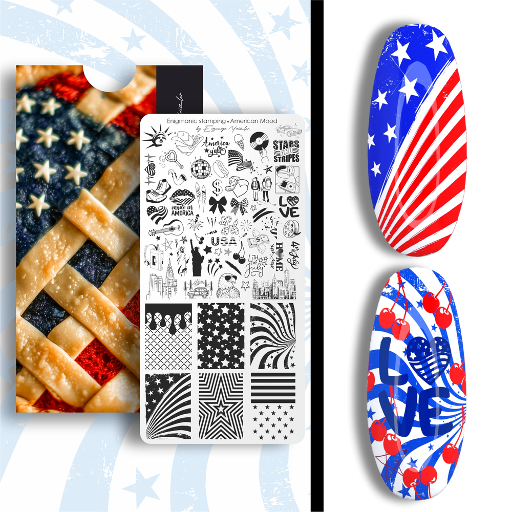 Stamping plate Enigmanic Stamping American Mood