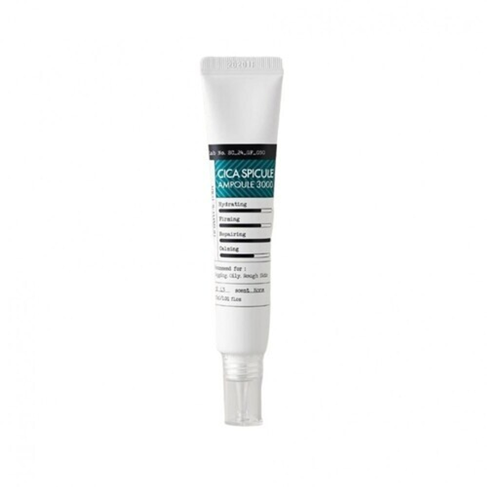 Ампула восстанавливающая со спикулами и центеллой Derma Factory Cica spicule ampoule 3000, 30 мл