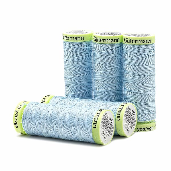 Нитки отделочные Gutermann Top Stitch 30 (30 метров), 5 кат. | 195 голубой лед