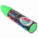 Маркер меловой "POP-ART" ЗЕЛЕНЫЙ, 15 мм, сухостираемый, для гладких поверхностей, BRAUBERG, 151542